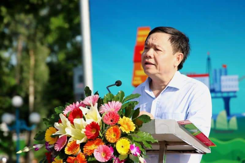 Ông Phan Văn Thắng, Phó Bí thư thường trực Tỉnh ủy – Chủ tịch HĐND tỉnh Đồng Tháp phát biểu tại buổi lễ. Ảnh: TĐĐT