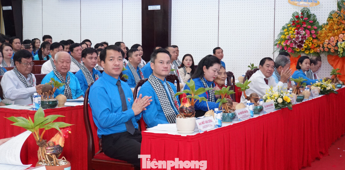 Bí thư Trung ương Đoàn - anh Ngô Văn Cương tham dự đại hội. Ảnh: Hòa Hội