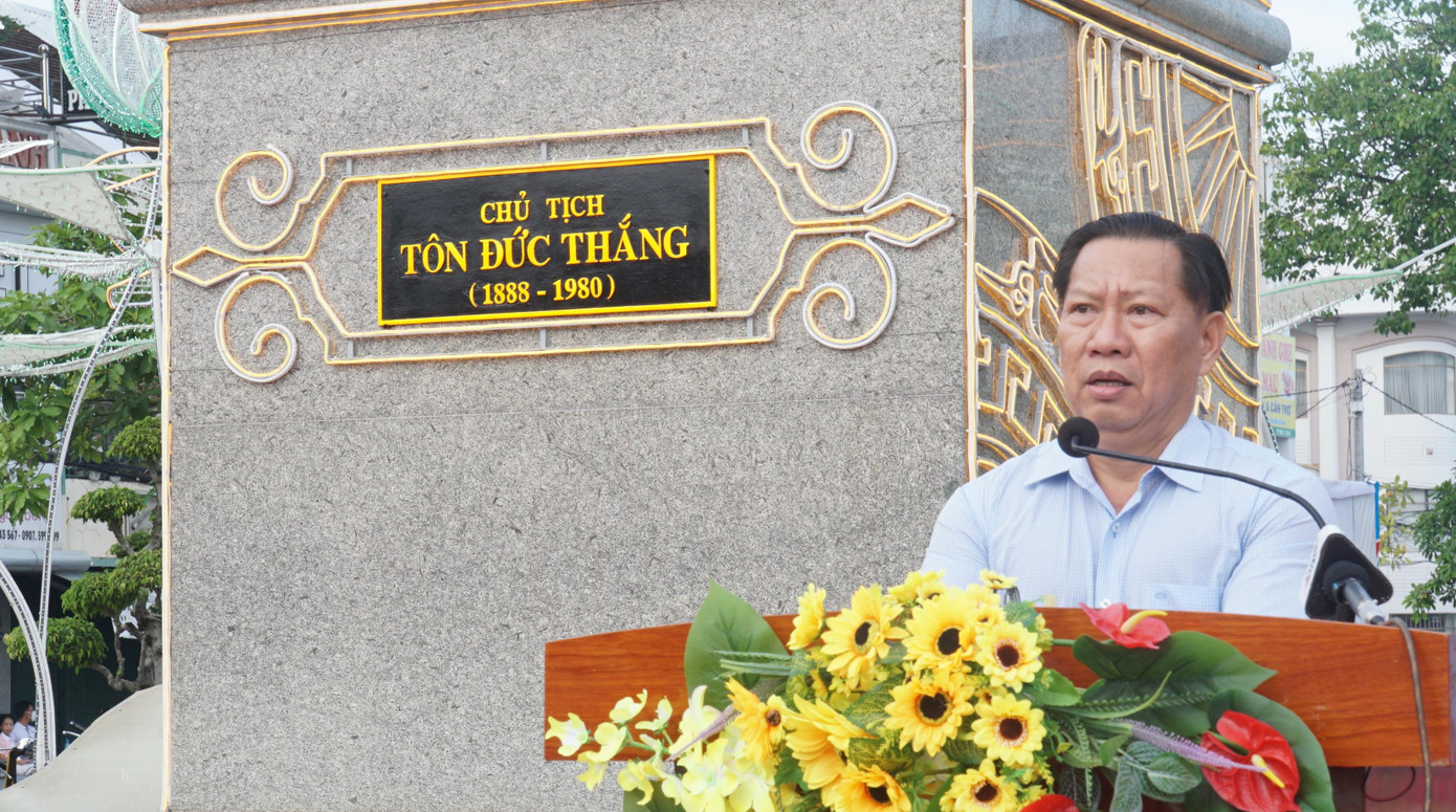 Ông Trần Anh Thư, Phó chủ tịch UBND tỉnh An Giang phát biểu. - Ảnh: Hòa Hội