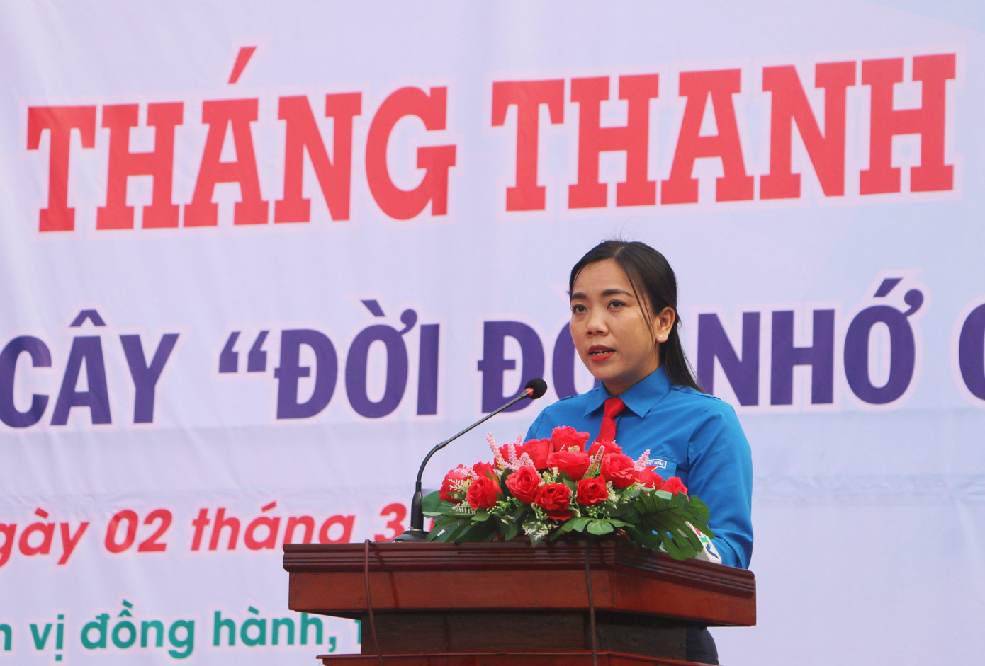 Chị Triệu Thị Ngọc Diễm, Bí thư Tỉnh đoàn Sóc Trăng phát biểu Chị Triệu Thị Ngọc Diễm, Bí thư Tỉnh đoàn Sóc Trăng phát biểu