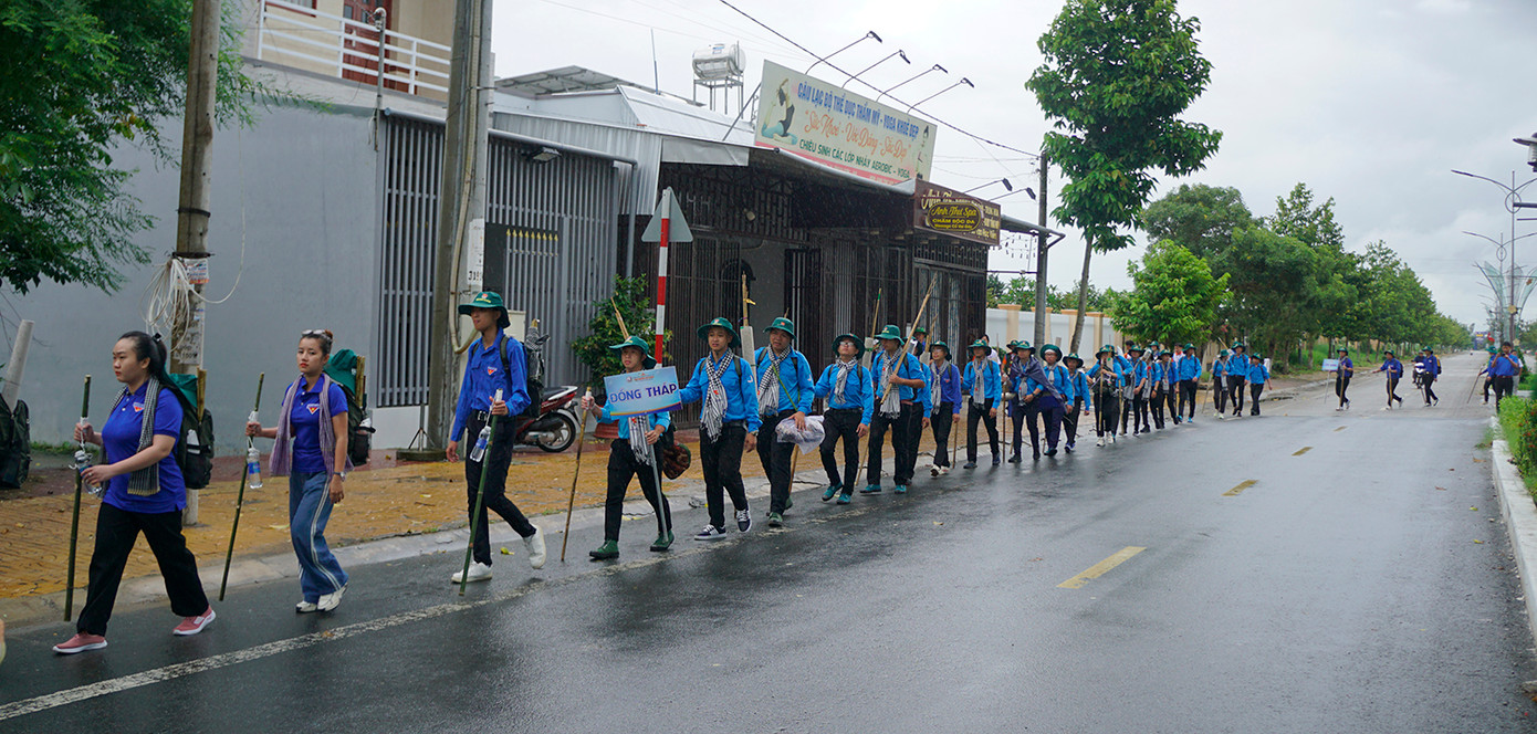 Trại sinh tham gia hoạt động dã ngoại. Ảnh: TĐ AG.