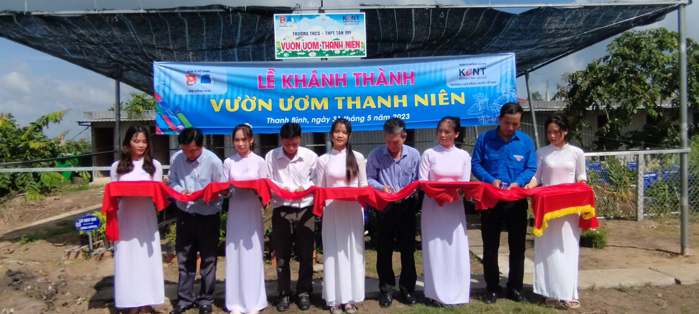 Tỉnh đoàn Đồng Tháp khánh thành Vườn ươm thanh niên.