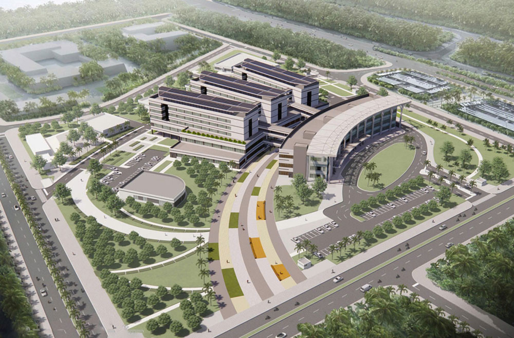 Phối cảnh Bệnh viện Đa khoa tỉnh Bến Tre.