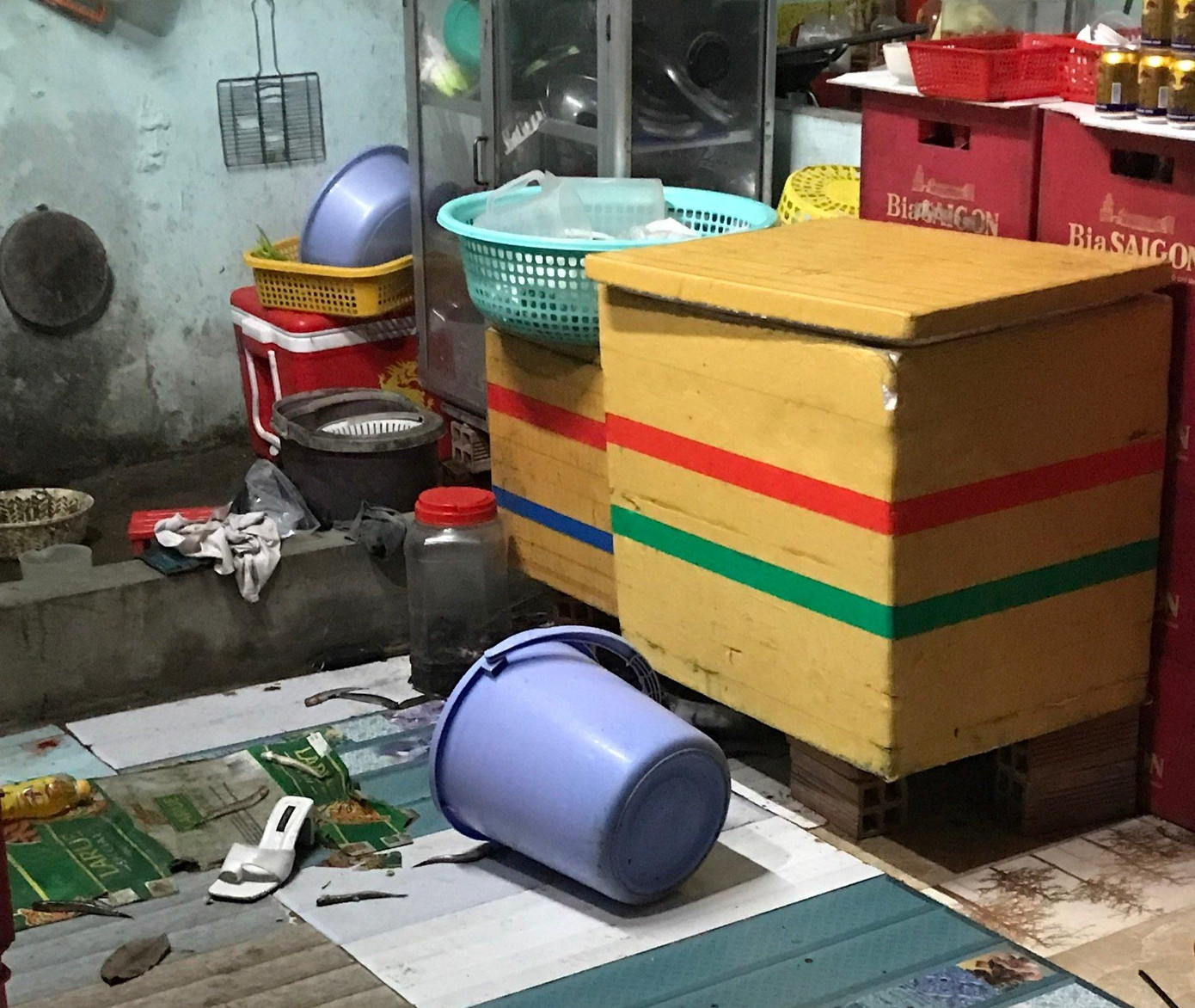 Hiện trường xảy ra vụ án