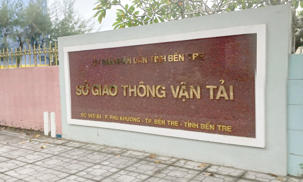 Sở Giao thông vận tải Bến Tre. Sở Giao thông vận tải Bến Tre.