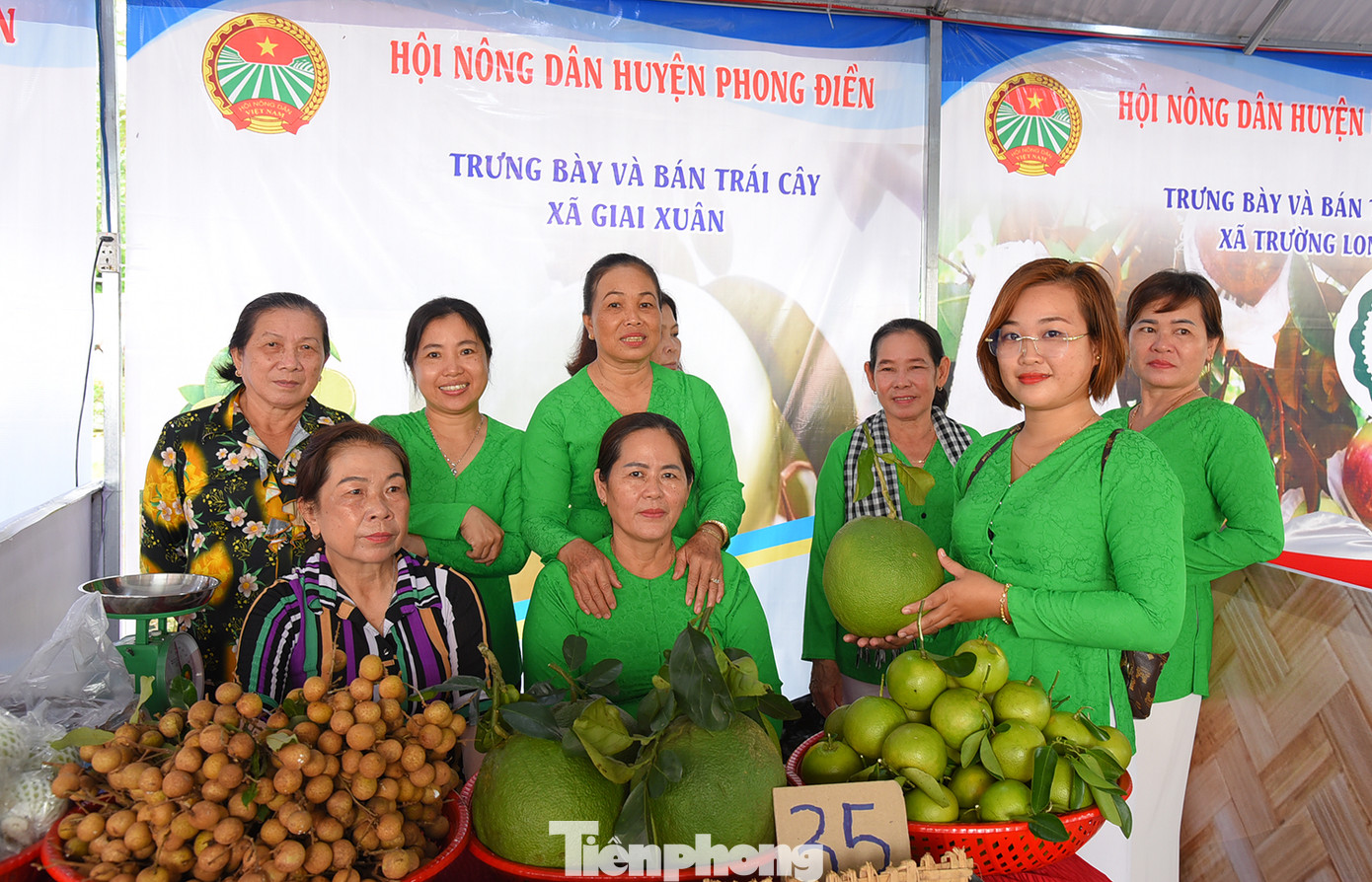 Trưng bày và bán trái cây tại ngày hội. Ảnh: Hòa Hội. Trưng bày và bán trái cây tại ngày hội. Ảnh: Hòa Hội.