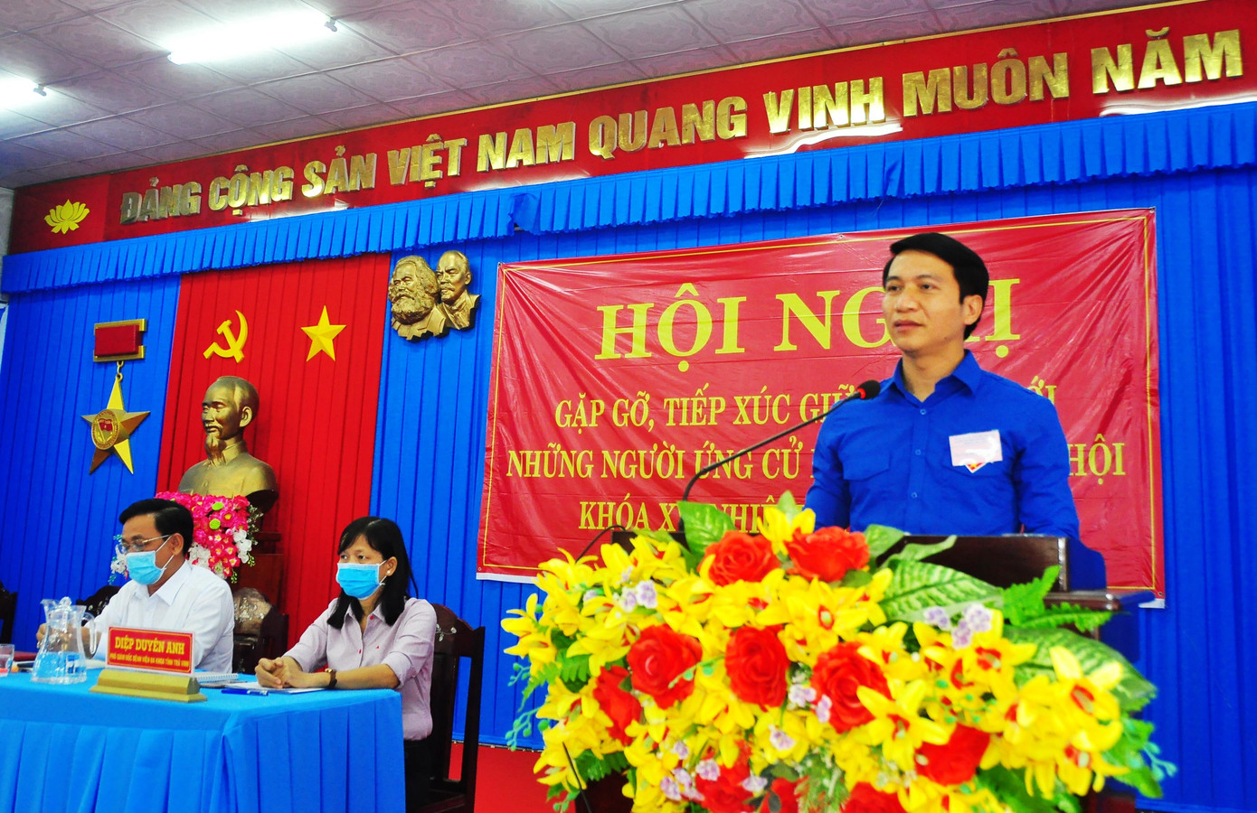 Bí thư Trung ương Đoàn Nguyễn Ngọc Lương phát biểu