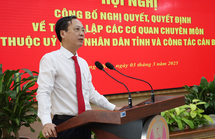 Quyền Chủ tịch UBND tỉnh Đồng Tháp - Trần Trí Quang. Ảnh: N. Ánh