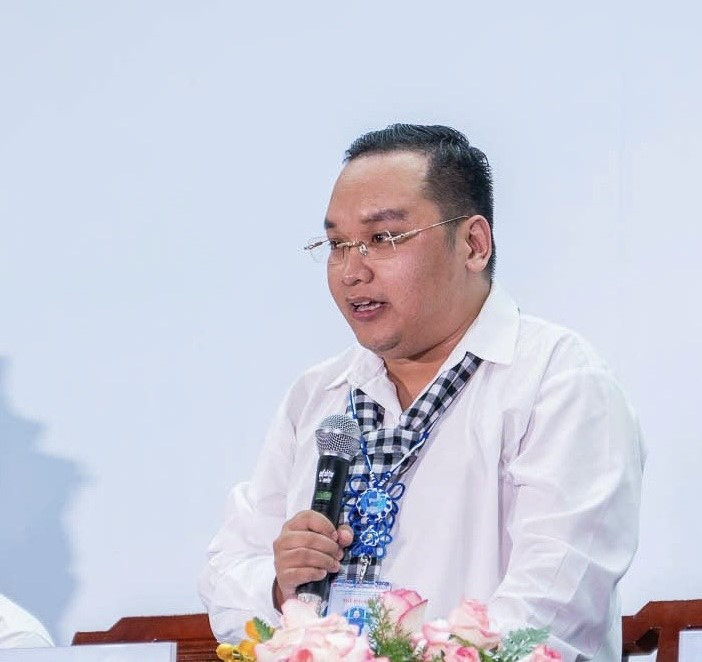 Anh Nguyễn Tứ Thiên - Phó Bí thư Thành Đoàn được đại hội hiệp thương chọn cử làm Chủ tịch Hội LHTN Việt Nam TP. Cần Thơ khóa VII.