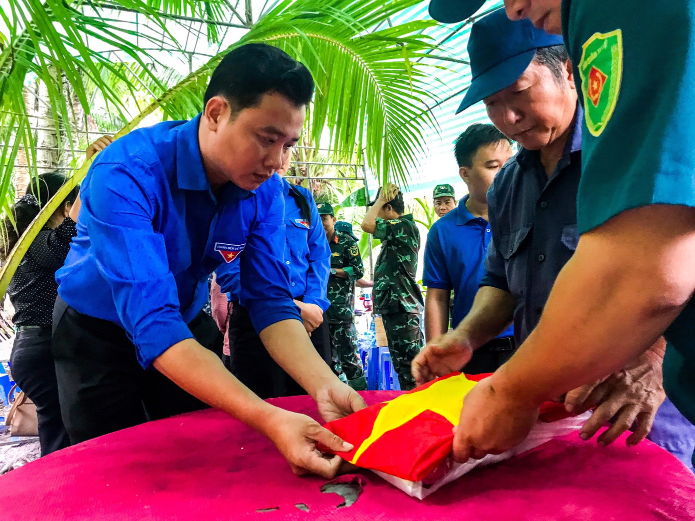 Các bộ hài cốt sẽ được cải táng tại nghĩa trang liệt sĩ huyện Giồng Trôm. Ảnh: TĐ BT