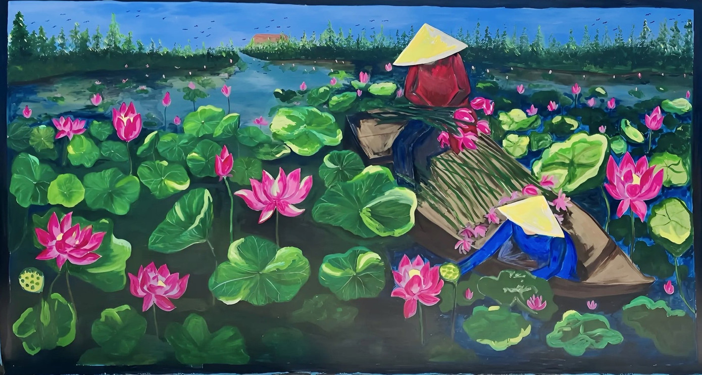Theo ông Ngợi, Sở GD&amp;ĐT Đồng Tháp đã phát động Vẽ bích hoạ sen đến các cơ sở giáo dục công lập và ngoài công lập trên địa bàn tỉnh từ ngày 4/4 đến nay. Nhà trường tổ chức cho giáo viên, học sinh tham gia vẽ bích họa Sen.
