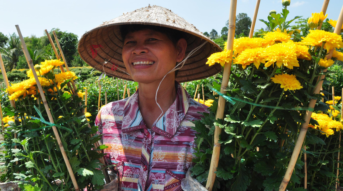 Nông dân trồng hoa Nông dân trồng hoa