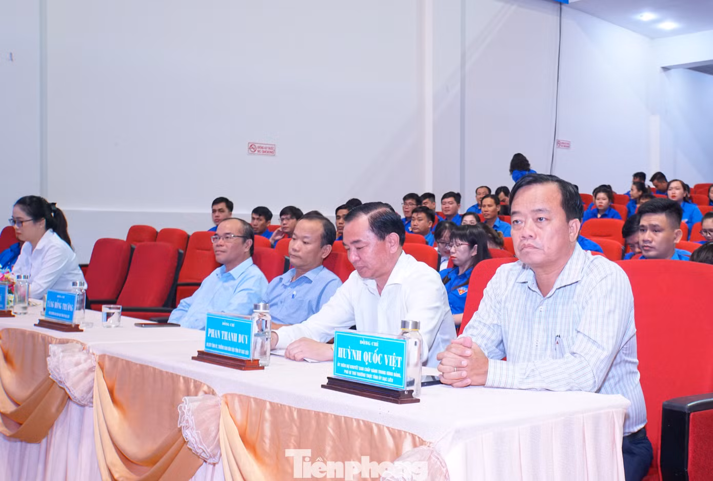 Ông Huỳnh Quốc Việt - Phó Bí thư thường trực Tỉnh ủy Bạc Liêu tham dự chương trình. Ảnh: Hòa Hội