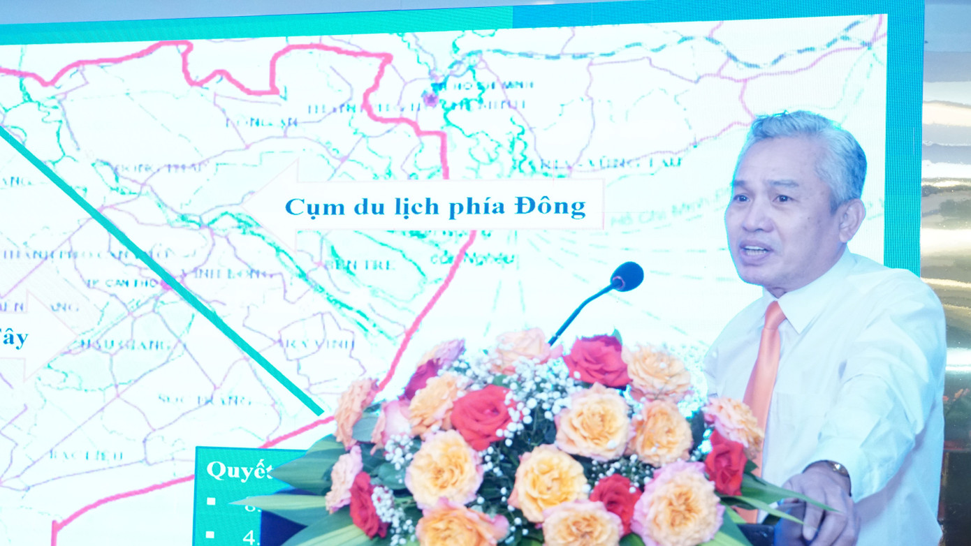 TS. Trần Hữu Hiệp - Phó Chủ tịch Hiệp hội Du lịch ĐBSCL. (Ảnh: Hòa Hội).