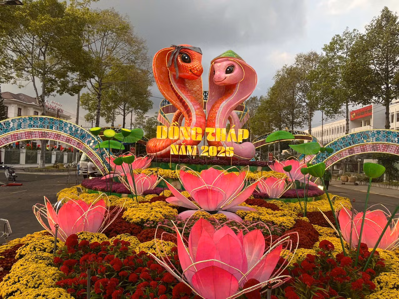 Đường hoa Xuân Tết Ất Tỵ 2025 tại Đồng Tháp. Đường hoa Xuân Tết Ất Tỵ 2025 tại Đồng Tháp.