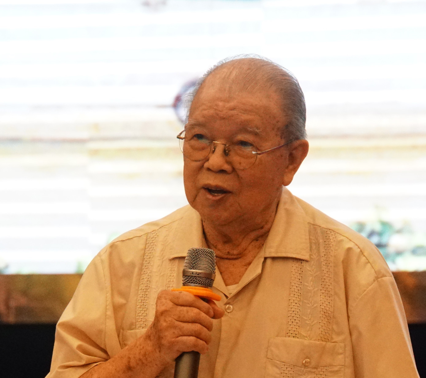 GS Võ Tòng Xuân phát biểu tại hội thảo. Ảnh: An Bình.