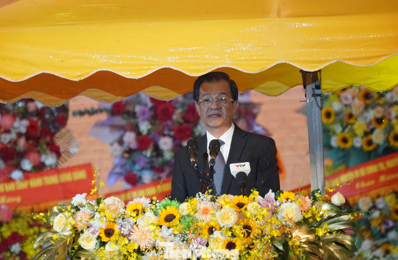 Bí thư Tỉnh ủy An Giang Lê Hồng Quang phát biểu tại buổi lễ. Ảnh: Hòa Hội Bí thư Tỉnh ủy An Giang Lê Hồng Quang phát biểu tại buổi lễ. Ảnh: Hòa Hội