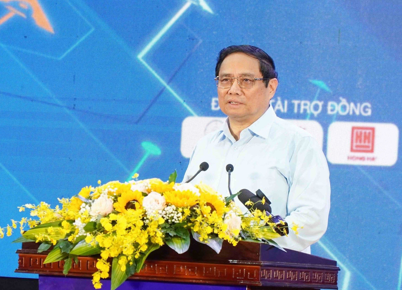 Thủ tướng Phạm Minh Chính phát biểu tại Ngày hội khởi nghiệp Quốc gia.