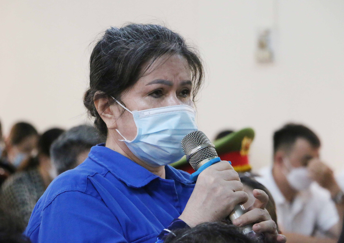 Bị cáo Nguyễn Thị Thủy Liên tại tòa. Ảnh: PV. Bị cáo Nguyễn Thị Thủy Liên tại tòa. Ảnh: PV.