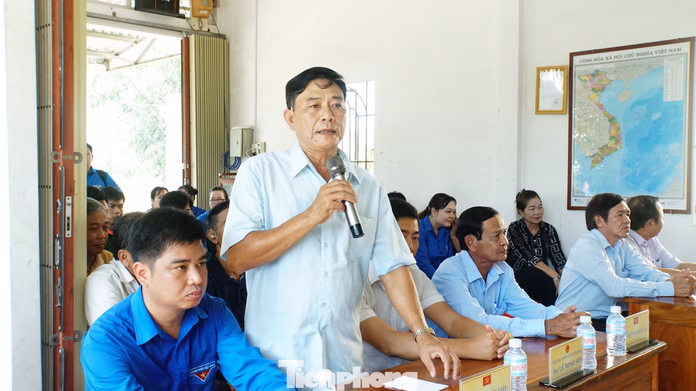 Ông Đồng Minh Hoàng - Bí thư Đảng ủy xã Tân Kiều phát biểu tại buổi lễ. Ảnh: Hòa Hội Ông Đồng Minh Hoàng - Bí thư Đảng ủy xã Tân Kiều phát biểu tại buổi lễ. Ảnh: Hòa Hội