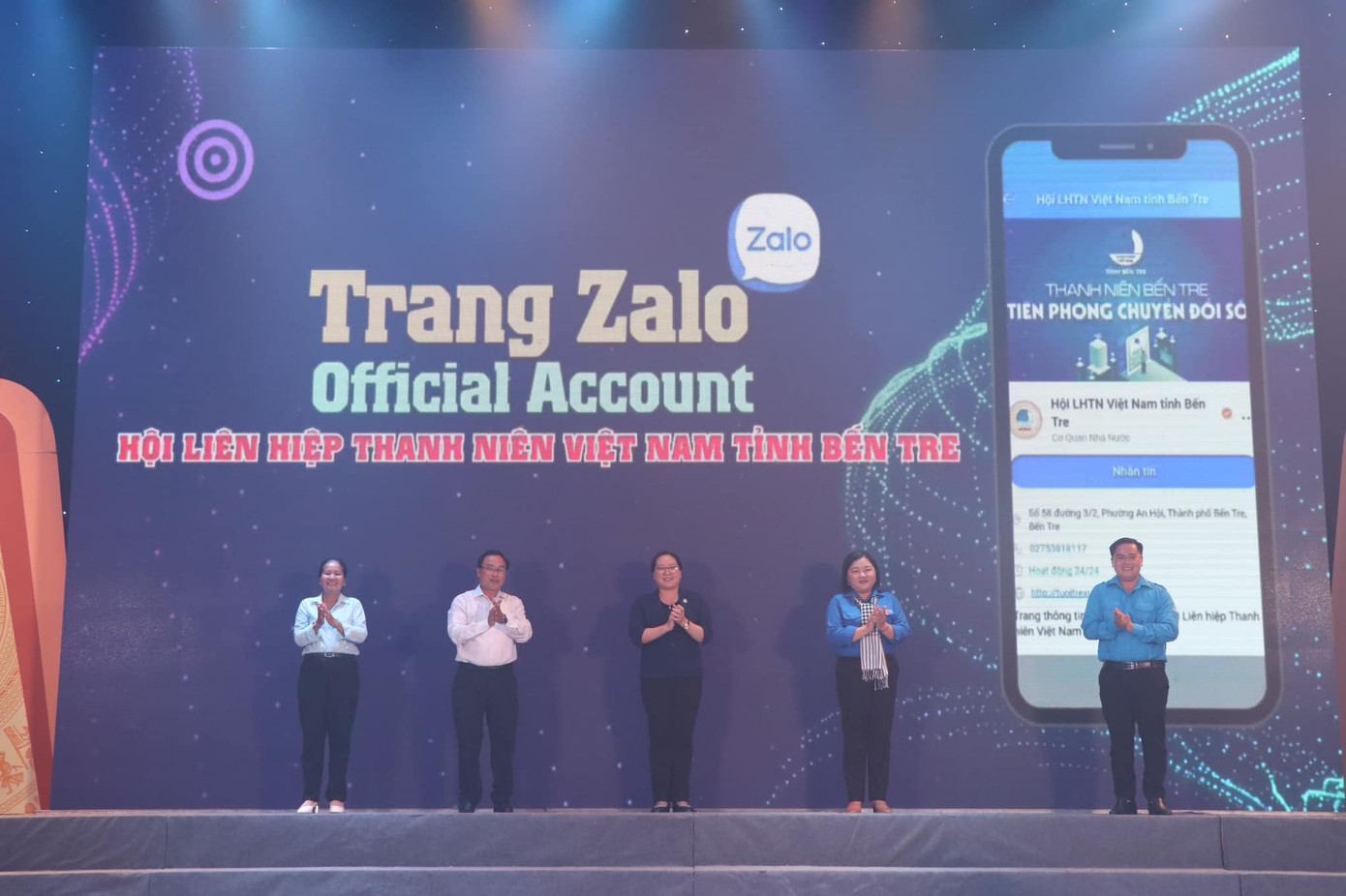 Ra mắt trang Zalo của Hội LHTN Việt Nam tỉnh Bến Tre. Ra mắt trang Zalo của Hội LHTN Việt Nam tỉnh Bến Tre.