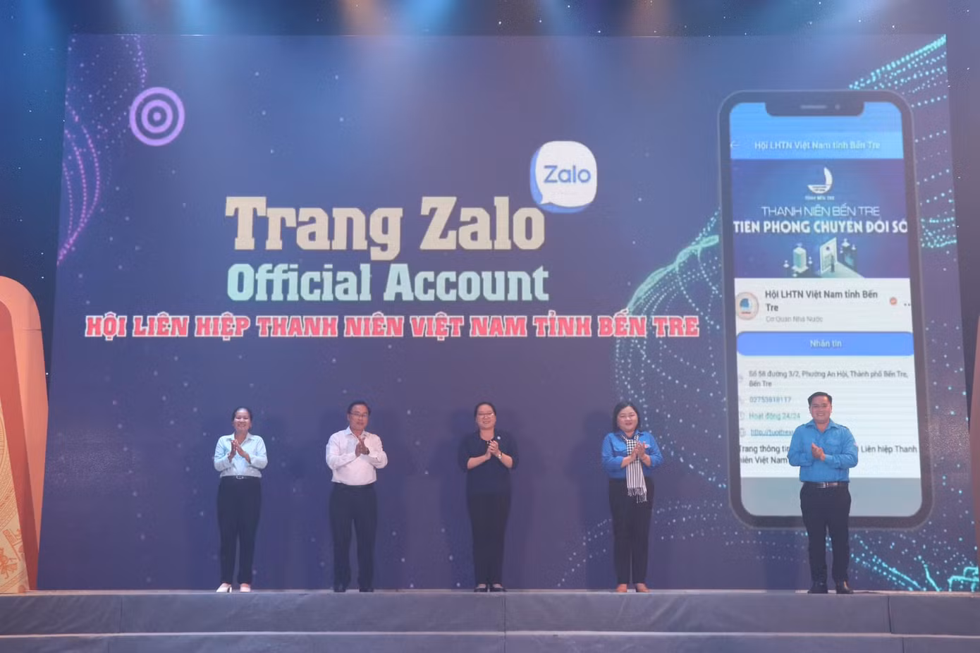 Ra mắt trang Zalo của Hội LHTN Việt Nam tỉnh Bến Tre. Ra mắt trang Zalo của Hội LHTN Việt Nam tỉnh Bến Tre.