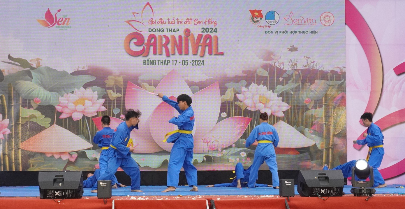 Biểu diễn võ thuật.