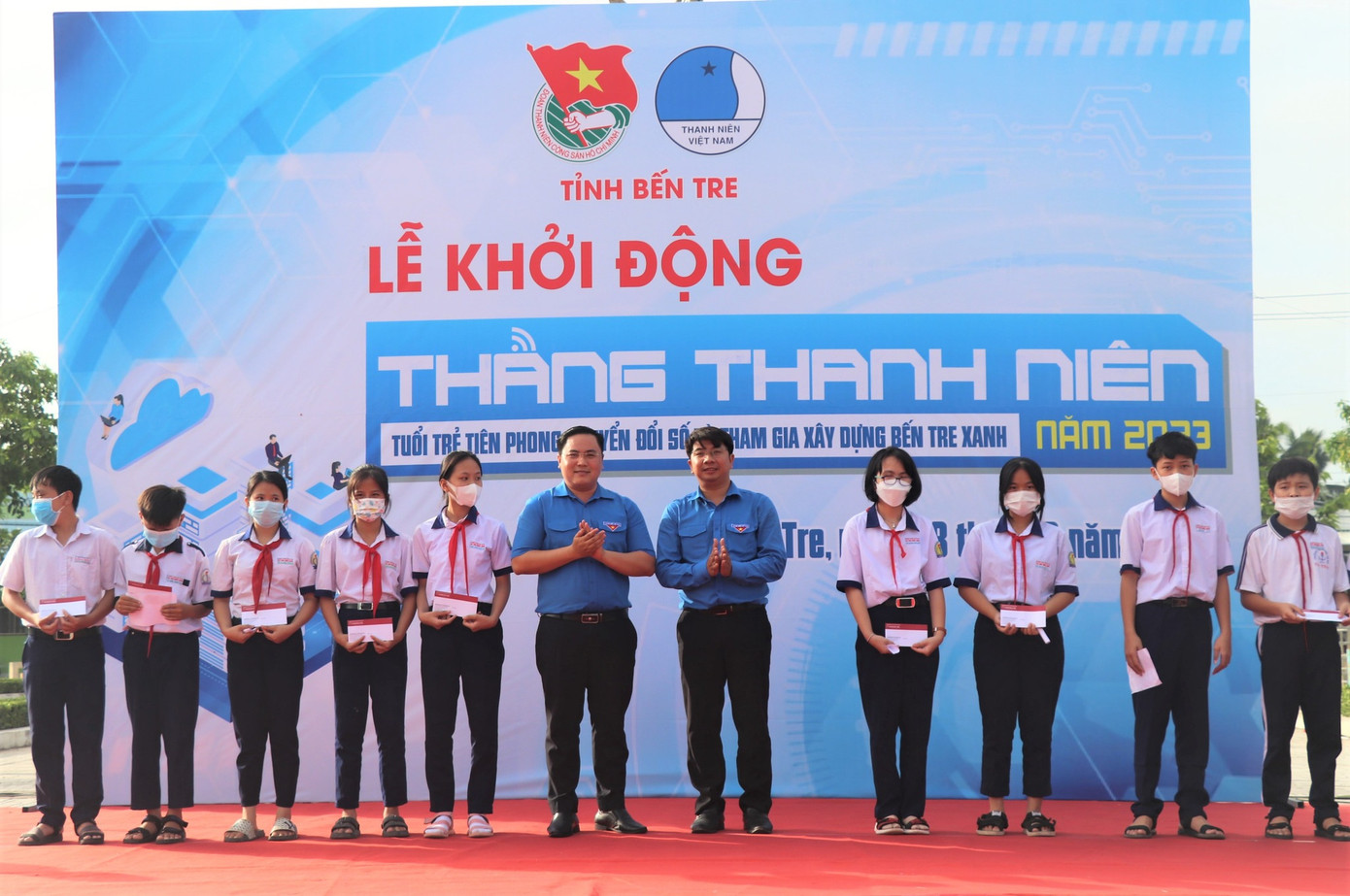 Tỉnh Đoàn Bến Tre khởi động Tháng Thanh niên 2023. Ảnh: TĐ BT