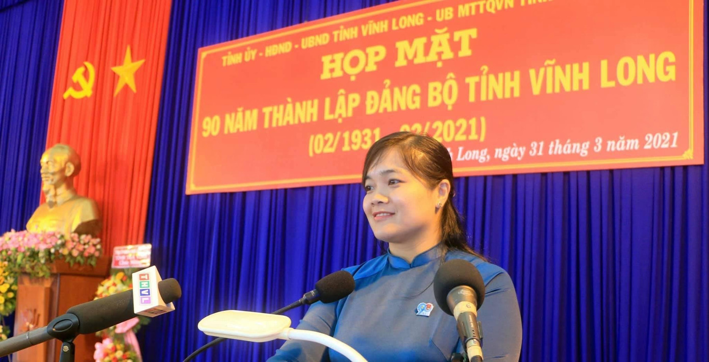 Chị Nguyễn Huỳnh Thu, Bí thư Tỉnh đoàn Vĩnh Long. - Ảnh: TĐVL Chị Nguyễn Huỳnh Thu, Bí thư Tỉnh đoàn Vĩnh Long. - Ảnh: TĐVL