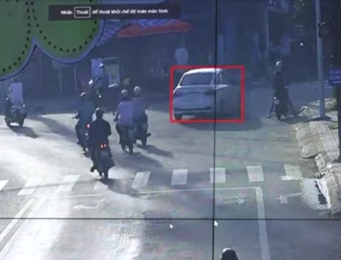 Camera ghi lại xe vi phạm giao thông tại TP Sóc Trăng