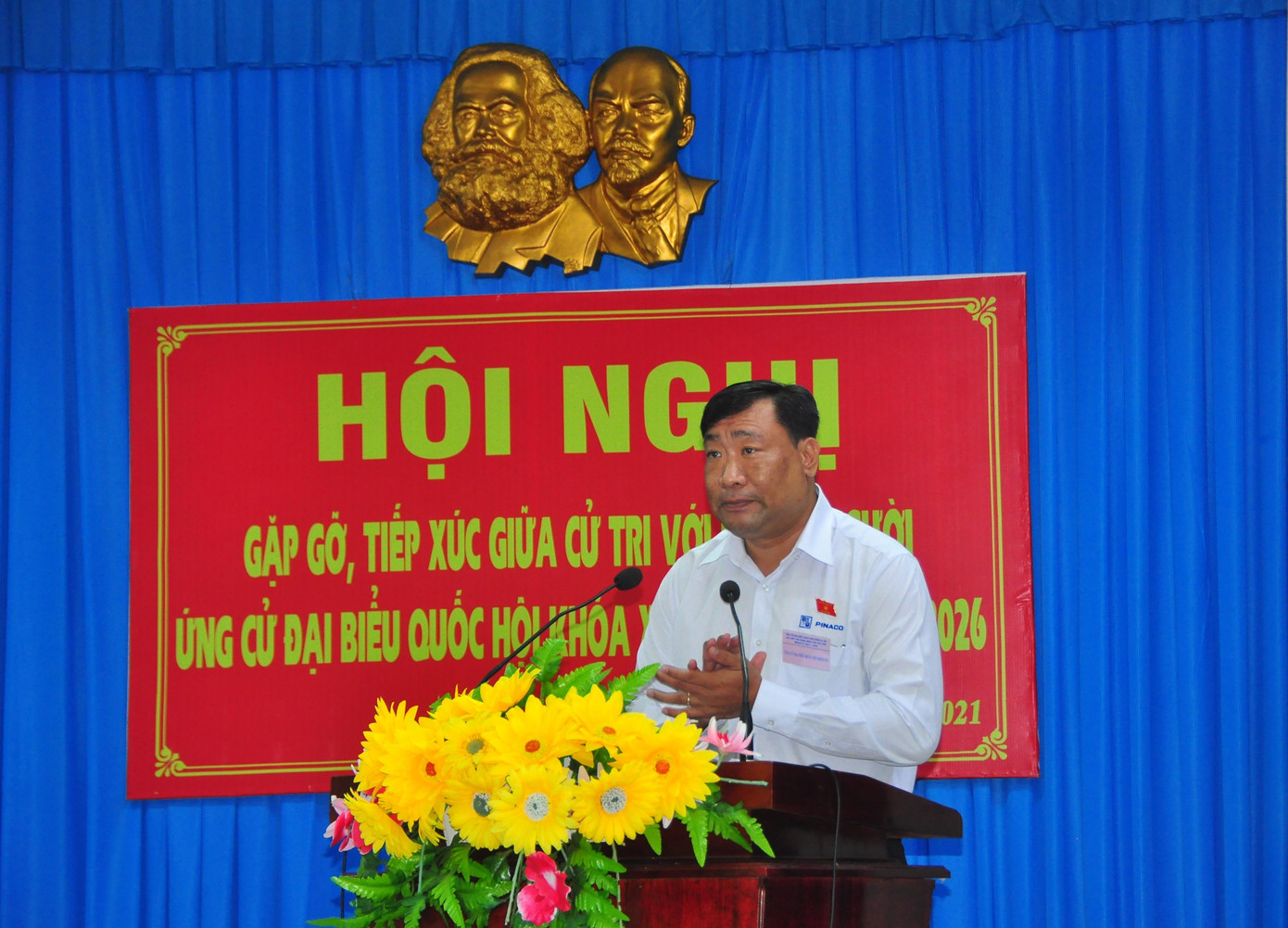 Ông Thạch Phước Bình, Phó trưởng Đoàn chuyên trách Đoàn đại biểu Quốc hội tỉnh Trà Vinh phát biểu