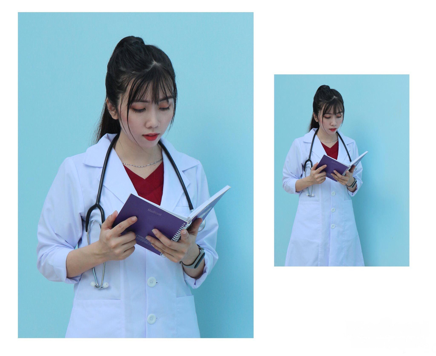 Mỹ Nhân duyên dáng trong màu áo blouse trắng