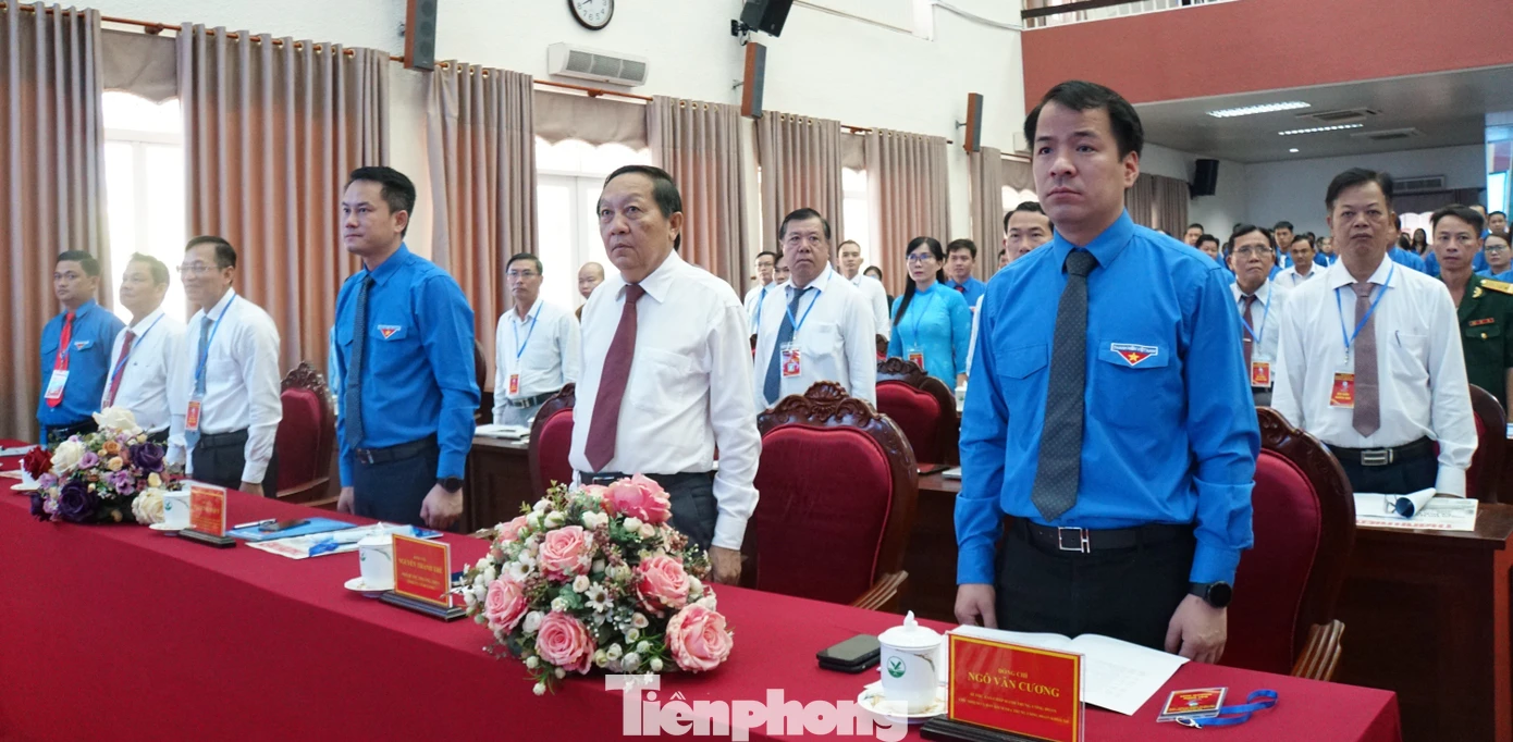 Anh Ngô Văn Cương - Bí thư T.Ư Đoàn, Chủ nhiệm Ủy ban Kiểm tra T.Ư Đoàn (hàng đầu bên phải) dự đại hội. Ảnh: Hòa Hội Anh Ngô Văn Cương - Bí thư T.Ư Đoàn, Chủ nhiệm Ủy ban Kiểm tra T.Ư Đoàn (hàng đầu bên phải) dự đại hội. Ảnh: Hòa Hội