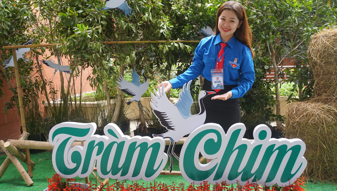 Độc đáo không gian Tràm Chim. Ảnh: Hòa Hội