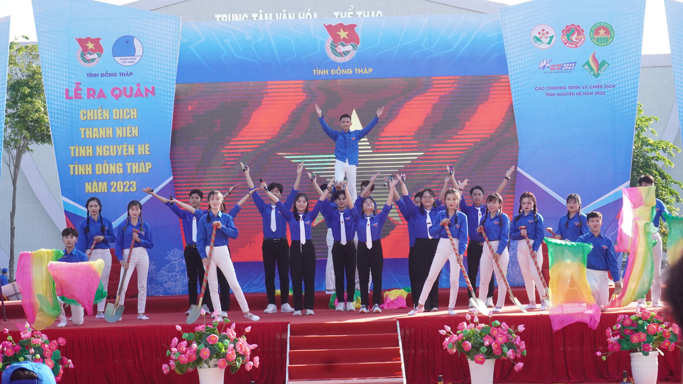 Đồng Tháp ra quân chiến dịch tình nguyện hè 2023. Ảnh: TĐ ĐT
