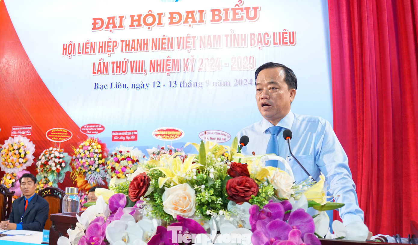 Ông Huỳnh Quốc Việt - Phó Bí thư Thường trực Tỉnh ủy Bạc Liêu phát biểu. Ảnh: Hòa Hội Ông Huỳnh Quốc Việt - Phó Bí thư Thường trực Tỉnh ủy Bạc Liêu phát biểu. Ảnh: Hòa Hội