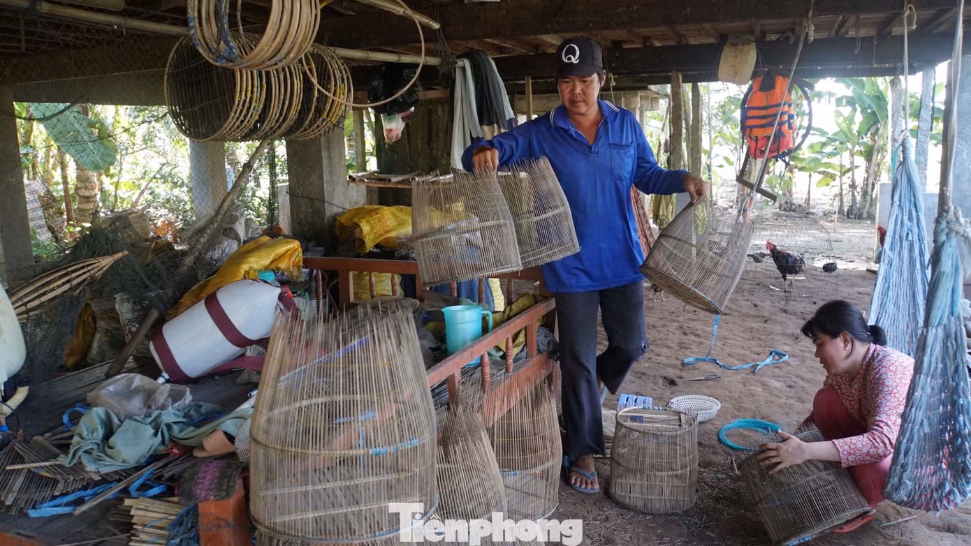 Lọp được làm hoàn thành. Ảnh: Hòa Hội.