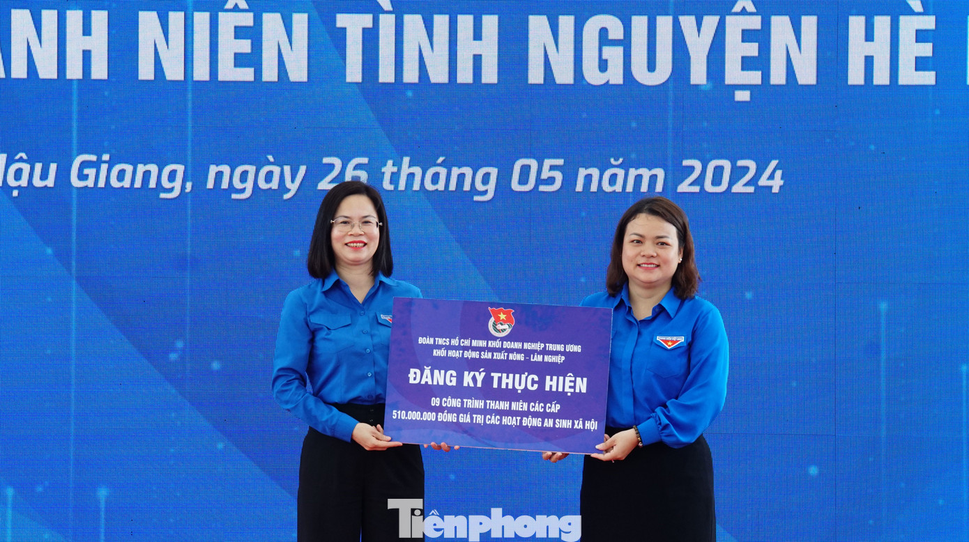 Đơn vị trực thuộc Đoàn khối Doanh nghiệp Trung ương đăng ký thực hiện công trình an sinh xã hội. Ảnh: Hòa Hội Đơn vị trực thuộc Đoàn khối Doanh nghiệp Trung ương đăng ký thực hiện công trình an sinh xã hội. Ảnh: Hòa Hội