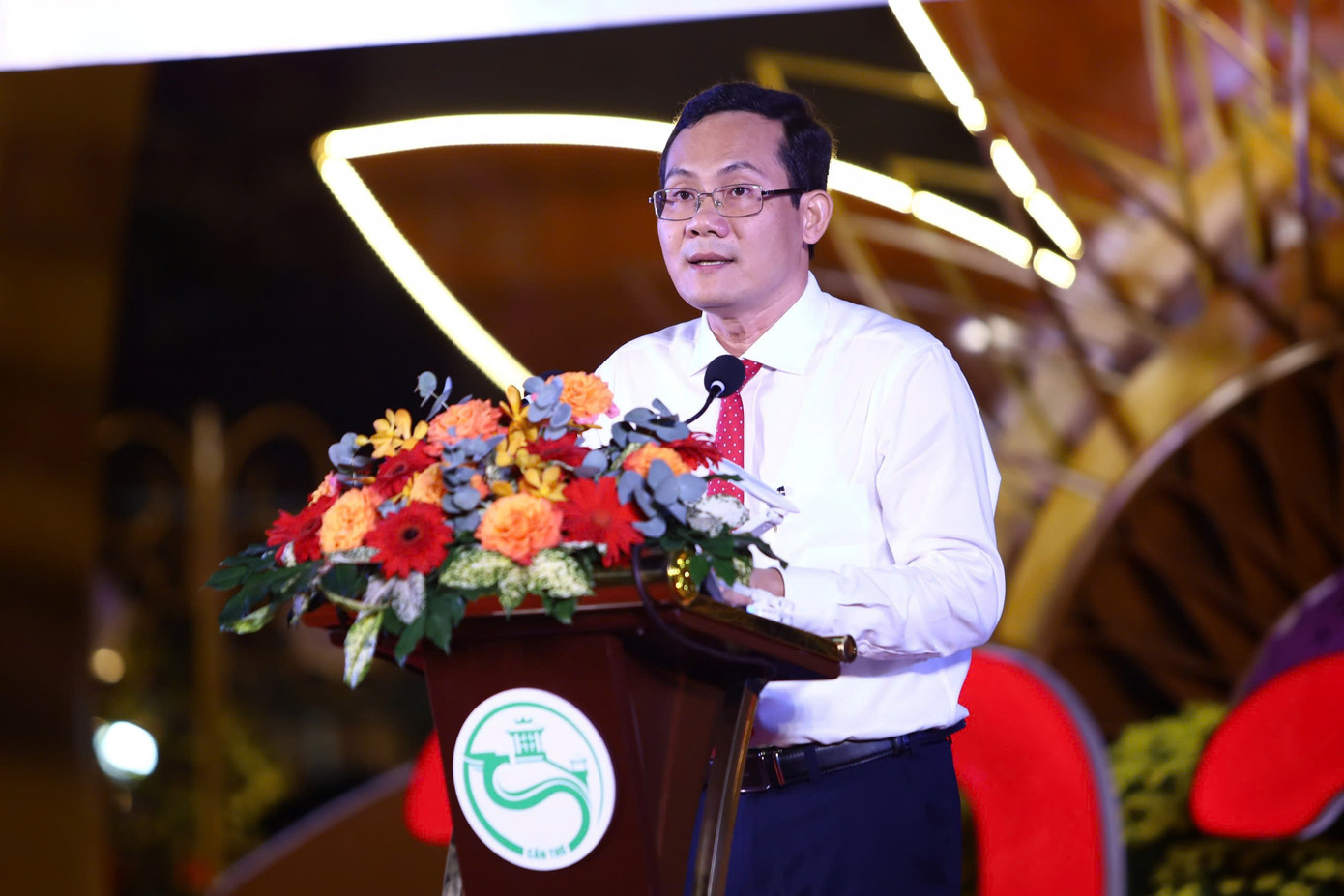 Ông Nguyễn Minh Tuấn, Giám đốc Sở VH-TT-DL TP Cần Thơ phát biểu. Ảnh: Minh Trung Ông Nguyễn Minh Tuấn, Giám đốc Sở VH-TT-DL TP Cần Thơ phát biểu. Ảnh: Minh Trung