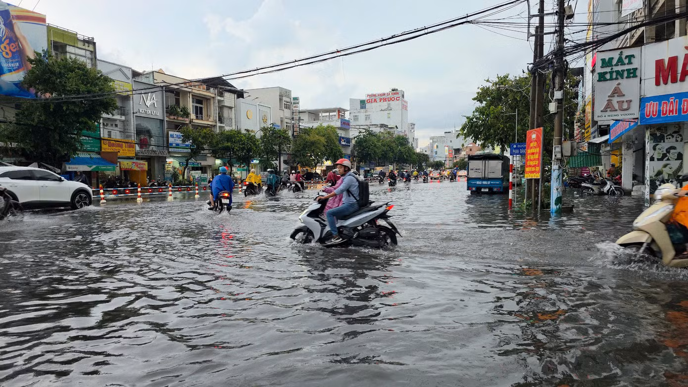 Đường Hùng Vương ở quận Ninh Kiều.