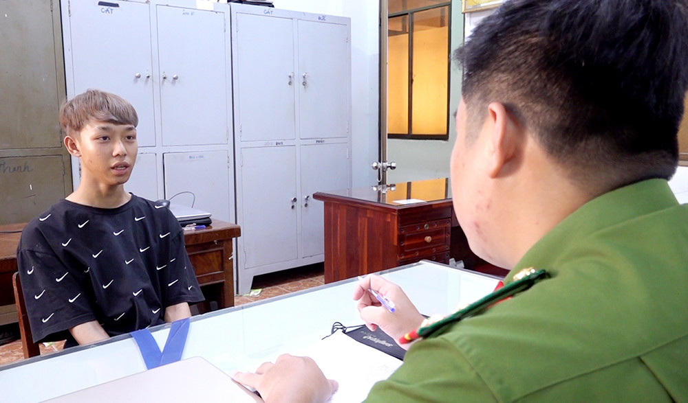 Nguyễn Nguyên Thành khai nhận tại cơ quan công an.