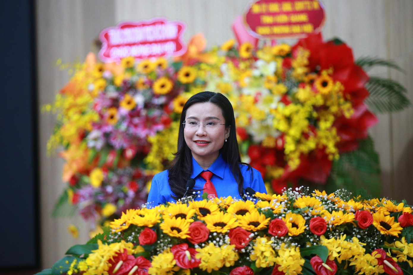 Chị Nguyễn Phạm Duy Trang phát biểu chỉ đạo tại đại hội