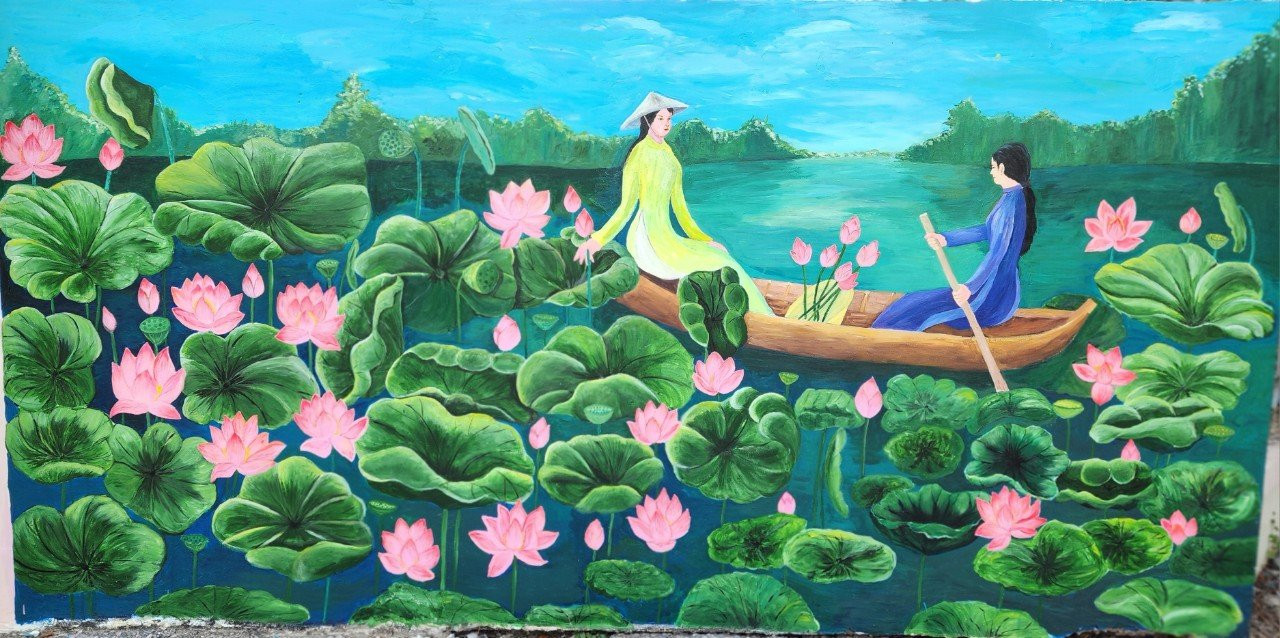 Đến nay, có 617 điểm trường trên địa bàn tỉnh Đồng Tháp hưởng ứng vẽ bích hoạ Sen chào mừng sự kiện lễ hội Sen Đồng Tháp lần thứ II năm 2024.