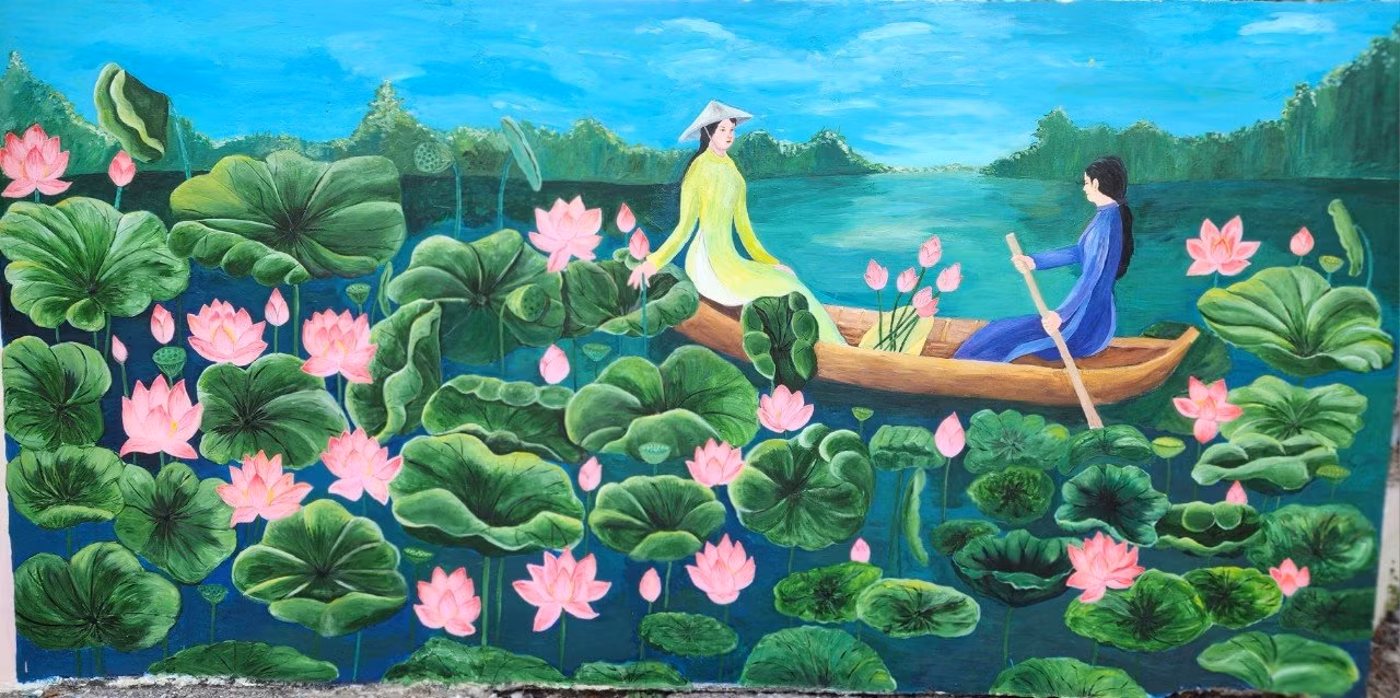 Đến nay, có 617 điểm trường trên địa bàn tỉnh Đồng Tháp hưởng ứng vẽ bích hoạ Sen chào mừng sự kiện lễ hội Sen Đồng Tháp lần thứ II năm 2024.