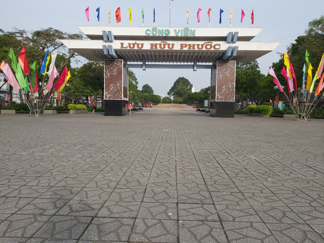 Công viên Lưu Hữu Phước ngày đầu năm mới.