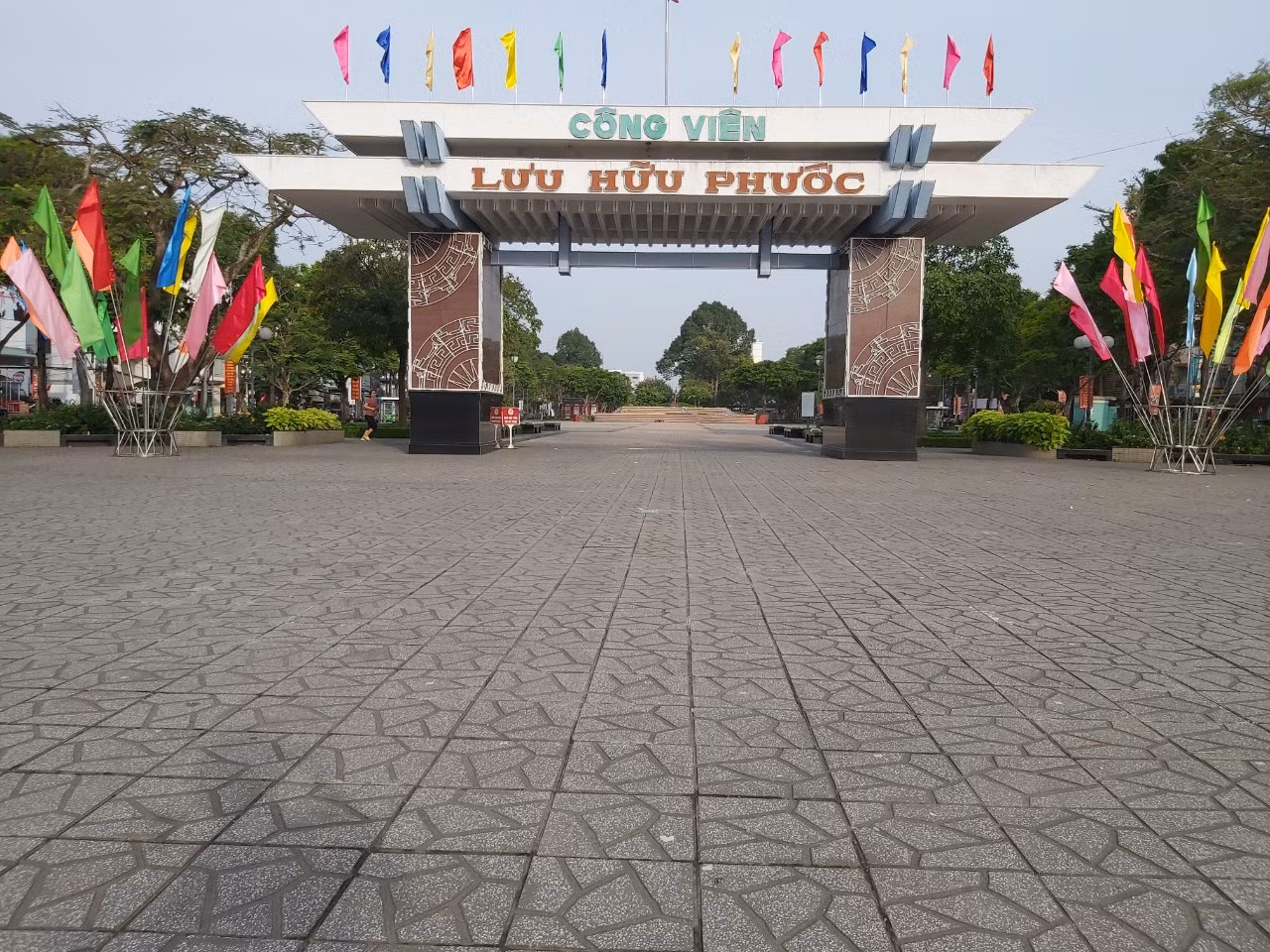 Công viên Lưu Hữu Phước ngày đầu năm mới.