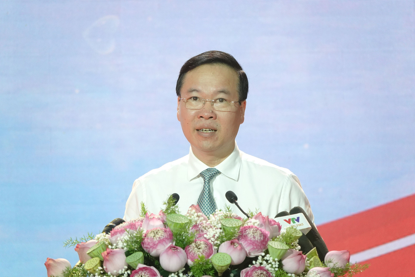 Chủ tịch nước Võ Văn Thưởng phát biểu tại buổi lễ. Ảnh: PV