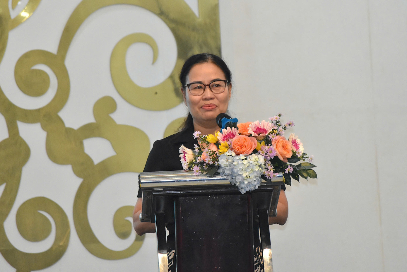 Bà Nguyễn Thị Thanh Thủy - Vụ trưởng Vụ Khoa học công nghệ và môi trường, Bộ NN&PTNT - phát biểu.