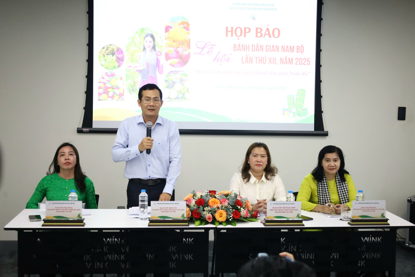 Lãnh đạo Sở Văn hóa, thể thao và du lịch TP. Cần Thơ phát biểu tại cuộc họp.