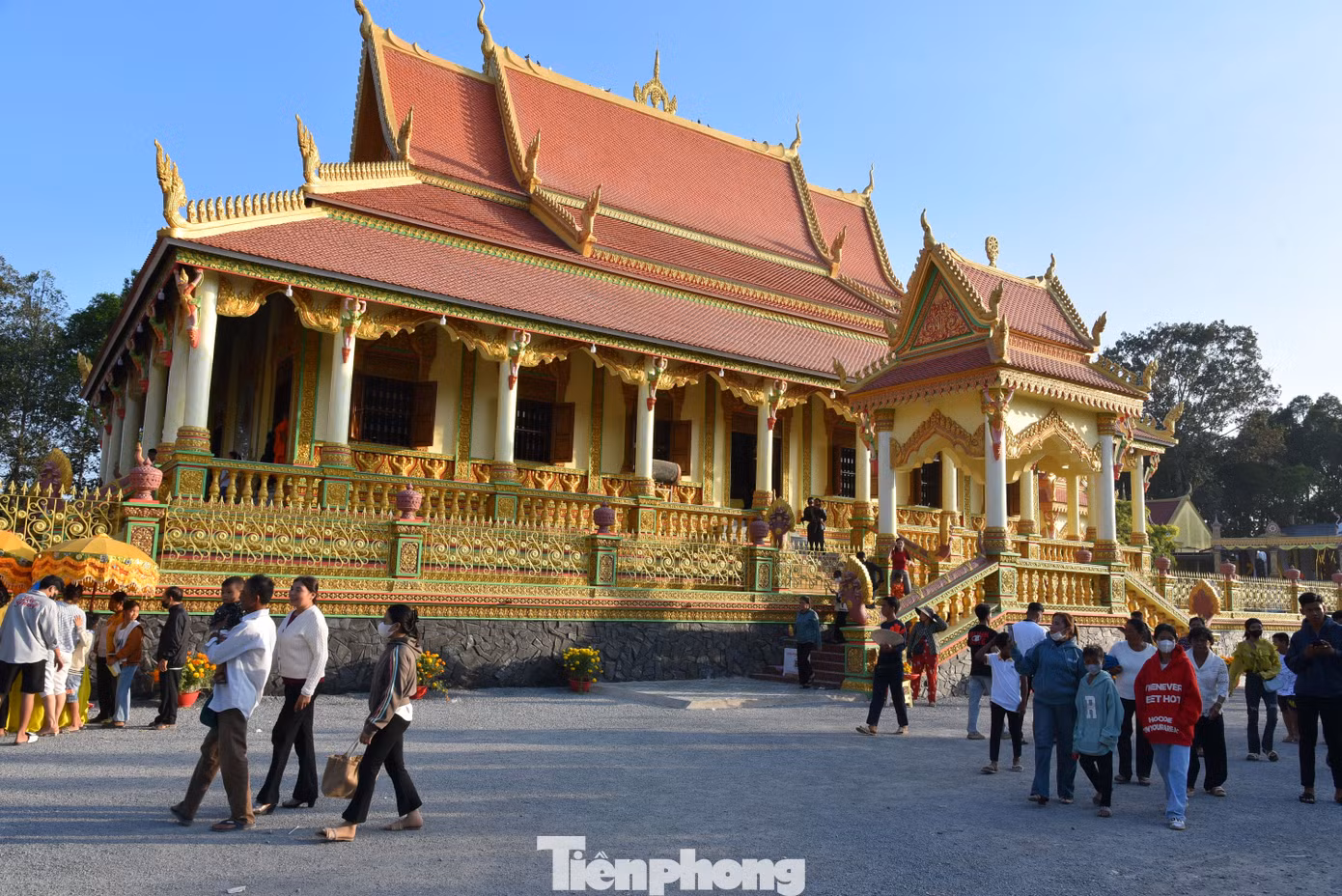 Chùa Chông Prây hơn 150 năm tuổi tại Trà Vinh. Ảnh: Hòa Hội.